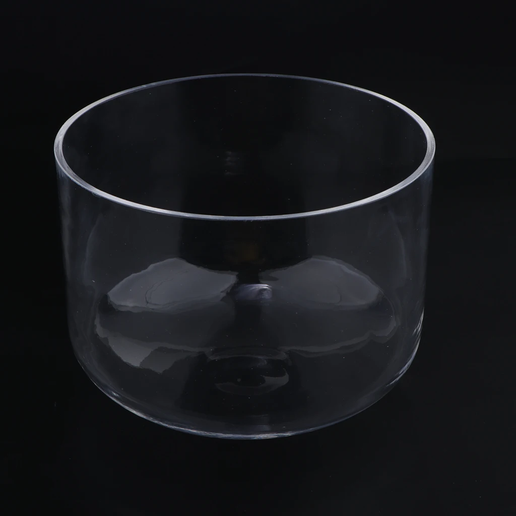 Clear Crystal Singing Bowl C Note ( Chakra) 6-inch for Meditation