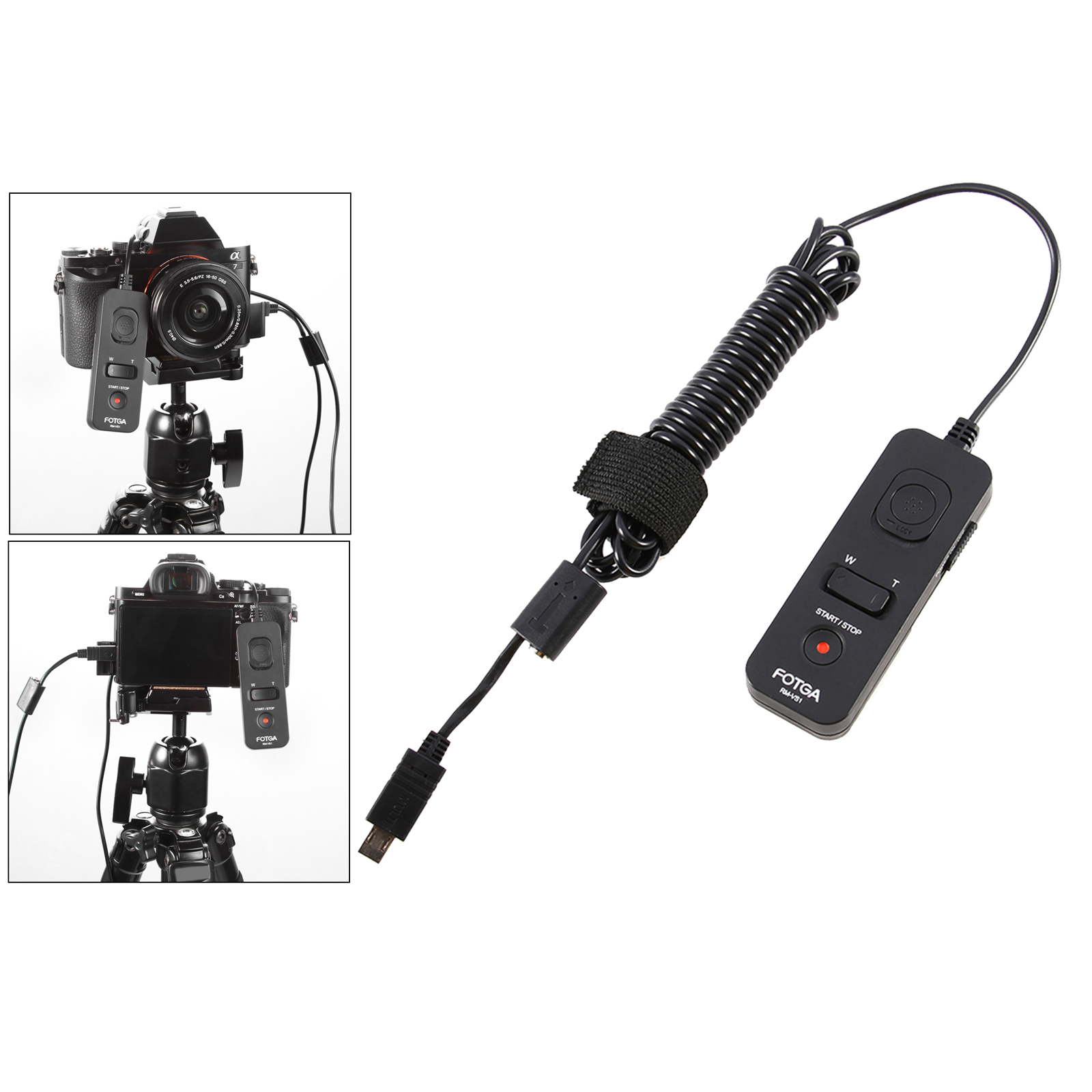 RM-VS1 118 Inches Remote Control Shutter Cord Cable for Sony HDR-PJ350E HDR-PJ240 HDR-CX900E HDR-CX610E HDR-CX240E FDR-AX100E