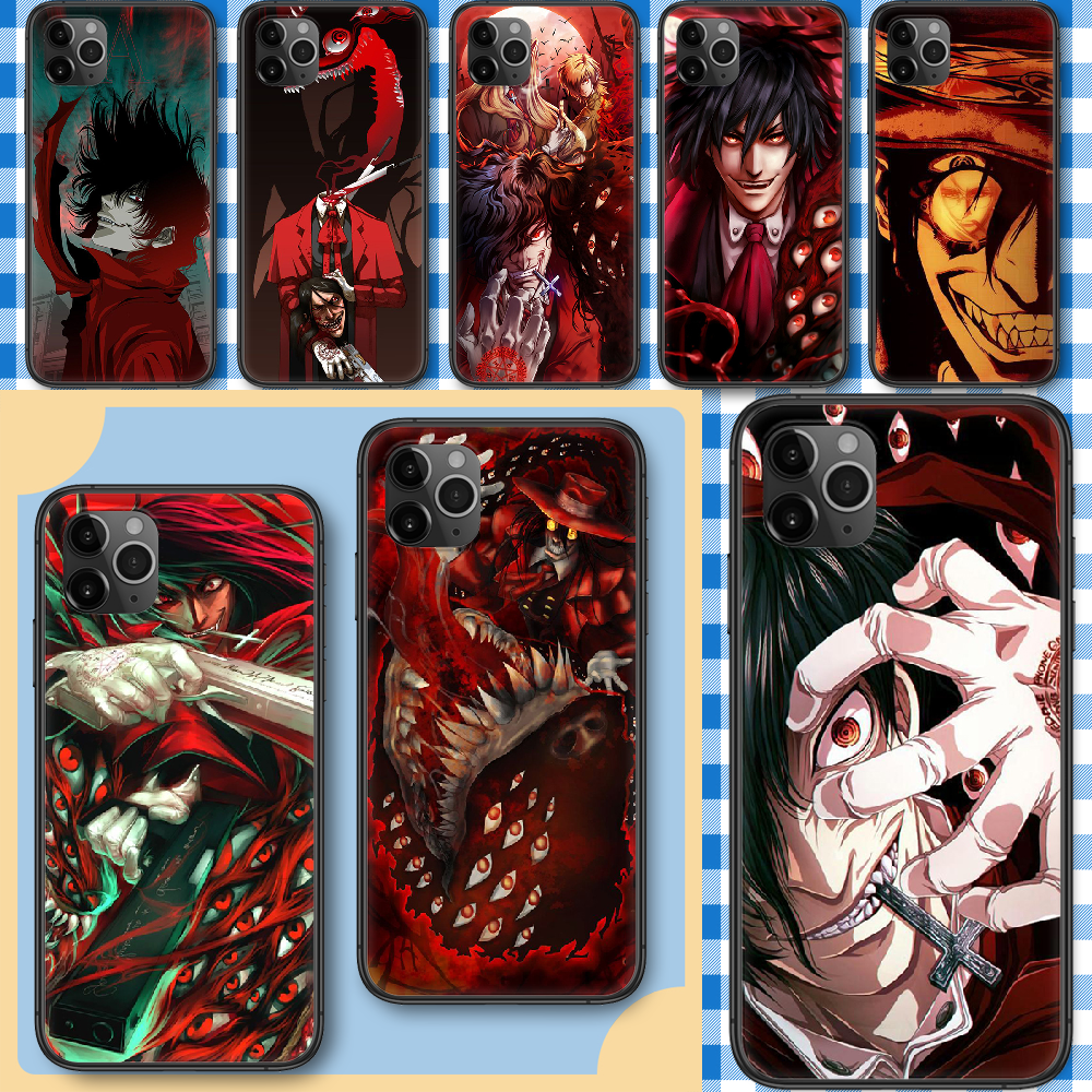 Чехол для телефона аниме Hellsing Alucard для iphone SE 2020 6 6S 7 8 11 12  13 Mini Plus X XS XR Pro Max, черный чехол из ТПУ, роскошный бампер |  AliExpress