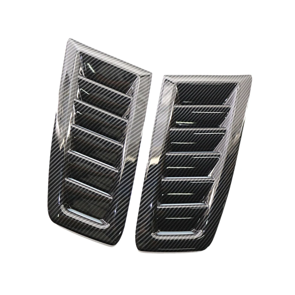 2pcs Hood Vent Flow Intake Fitment Louvers Bonnet Cover Decorative Fits for Ford RS MK2
