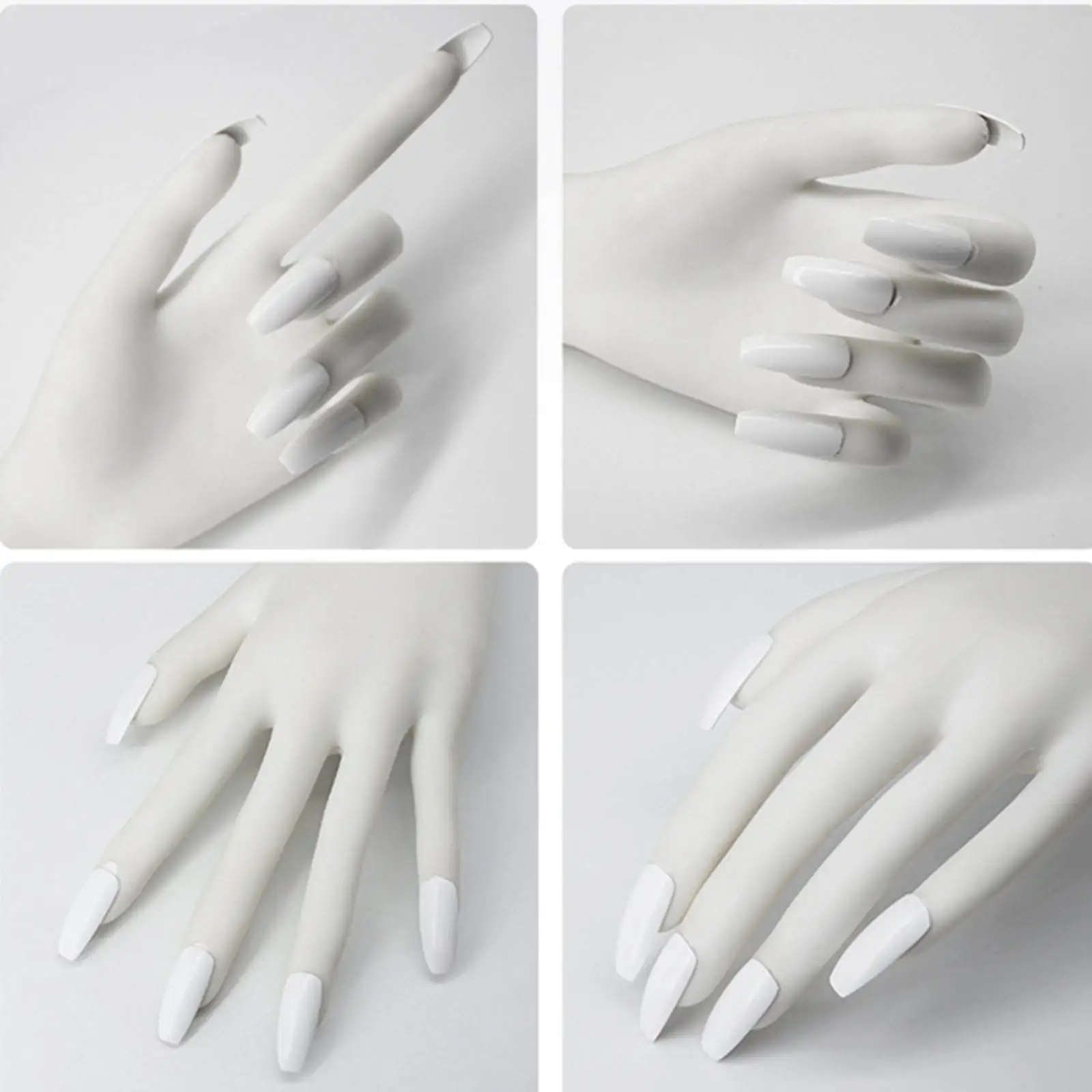Nail Practice Hand Fake Model Hands for Nails Practice Technician Manicure Supply Home Salon