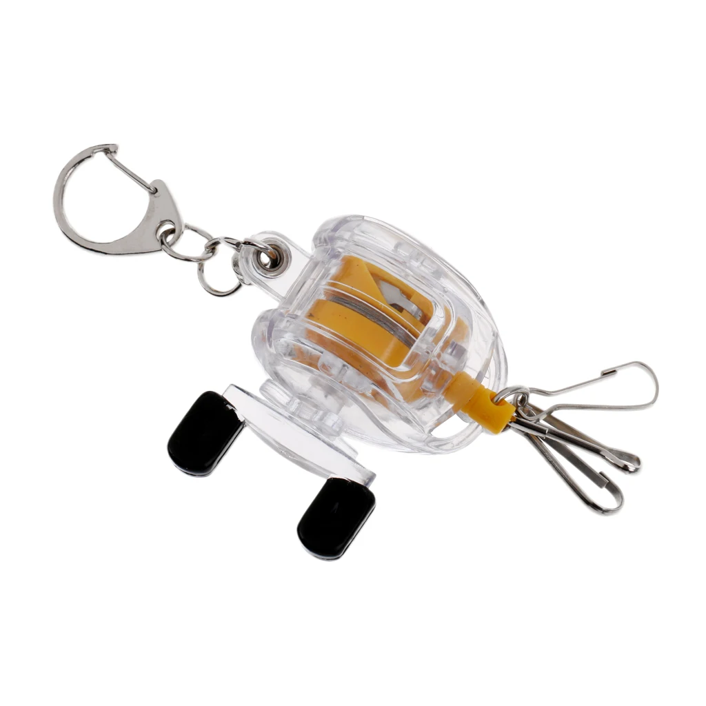 Fishing Zinger Key Chain Retractor Baitcasting Reel Key Ring Carabiner Clip Llavero Zinger porte - cles zinger
