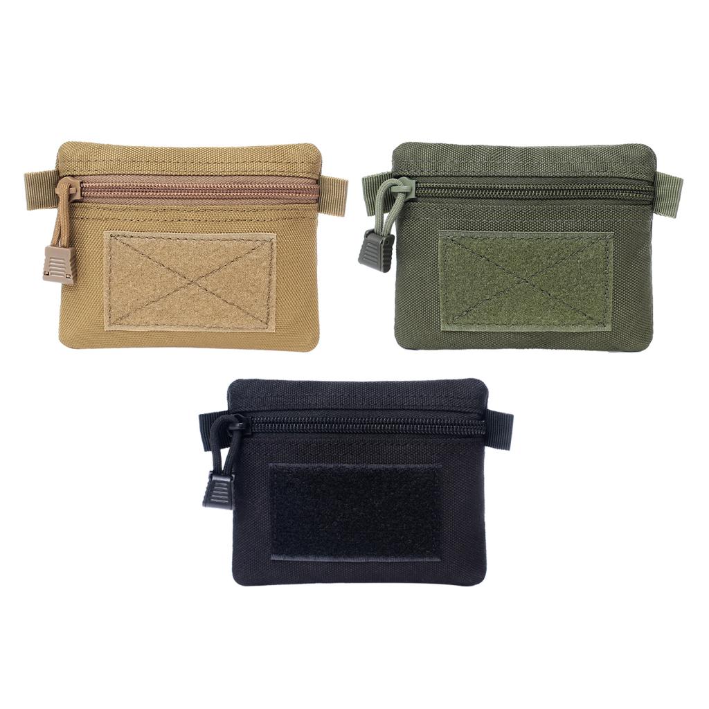 Tactical Wallet Key Pouch Molle Gadget Gear Military Wallet Tactical Accessory Bag for Outdoor Camping Hiking Fishing Hunting