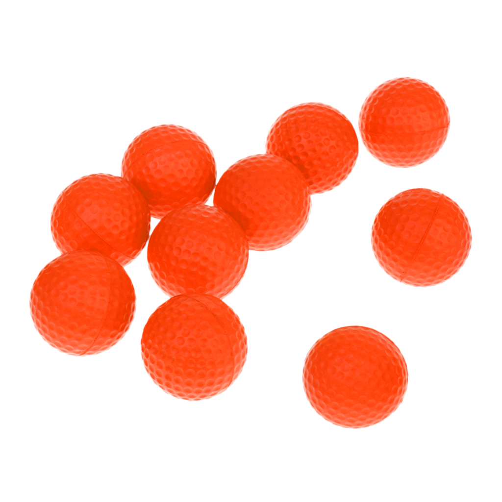 10 Pieces PU Foam Sponge Golf Training Soft Balls Golf Practice Balls Indoor Outdoor Golfer Training