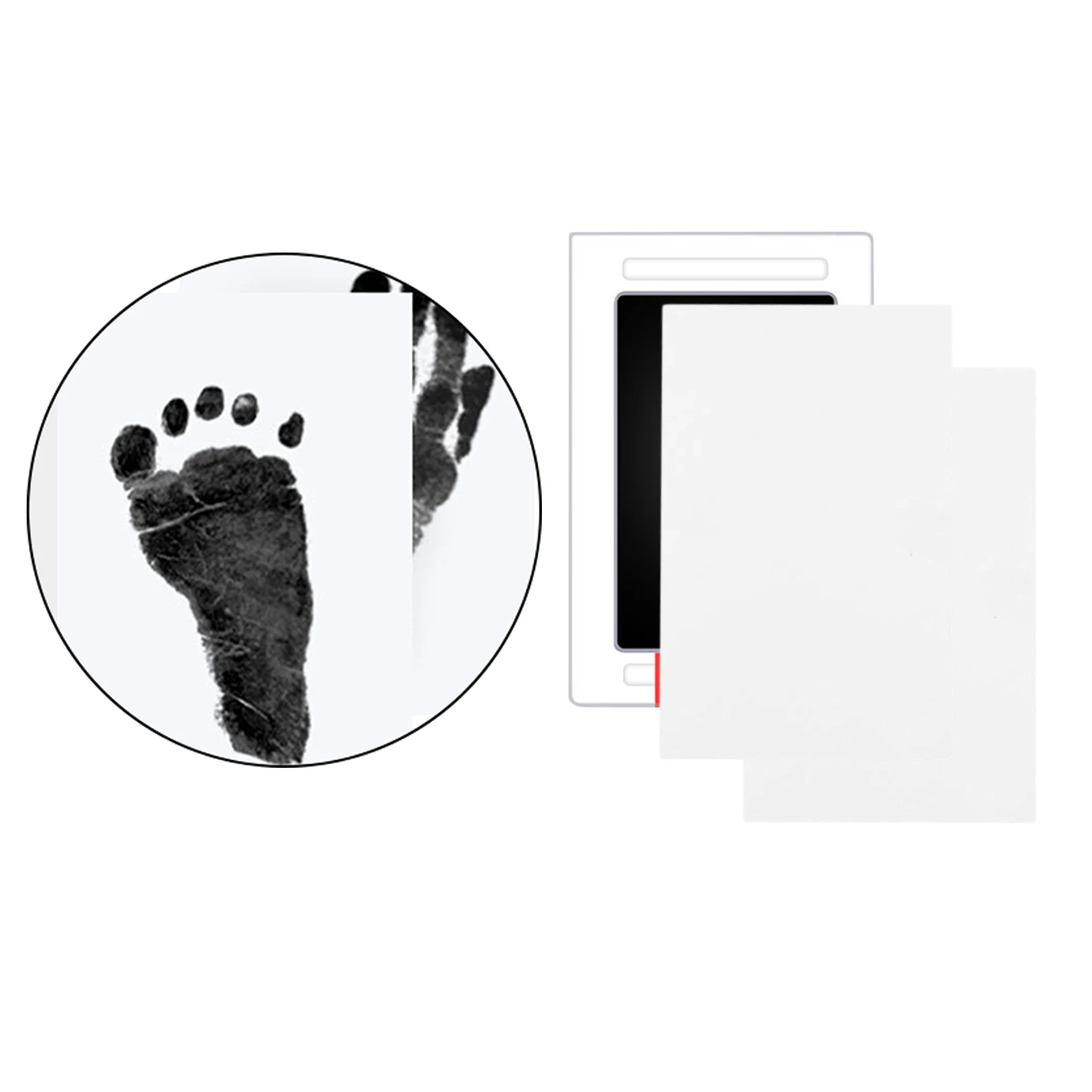 Baby Footprints Handprint Ink Pads Safe Non-toxic Ink Pads Kits for Baby Shower Baby Paw Print Pad Foot Print Pad Inkless