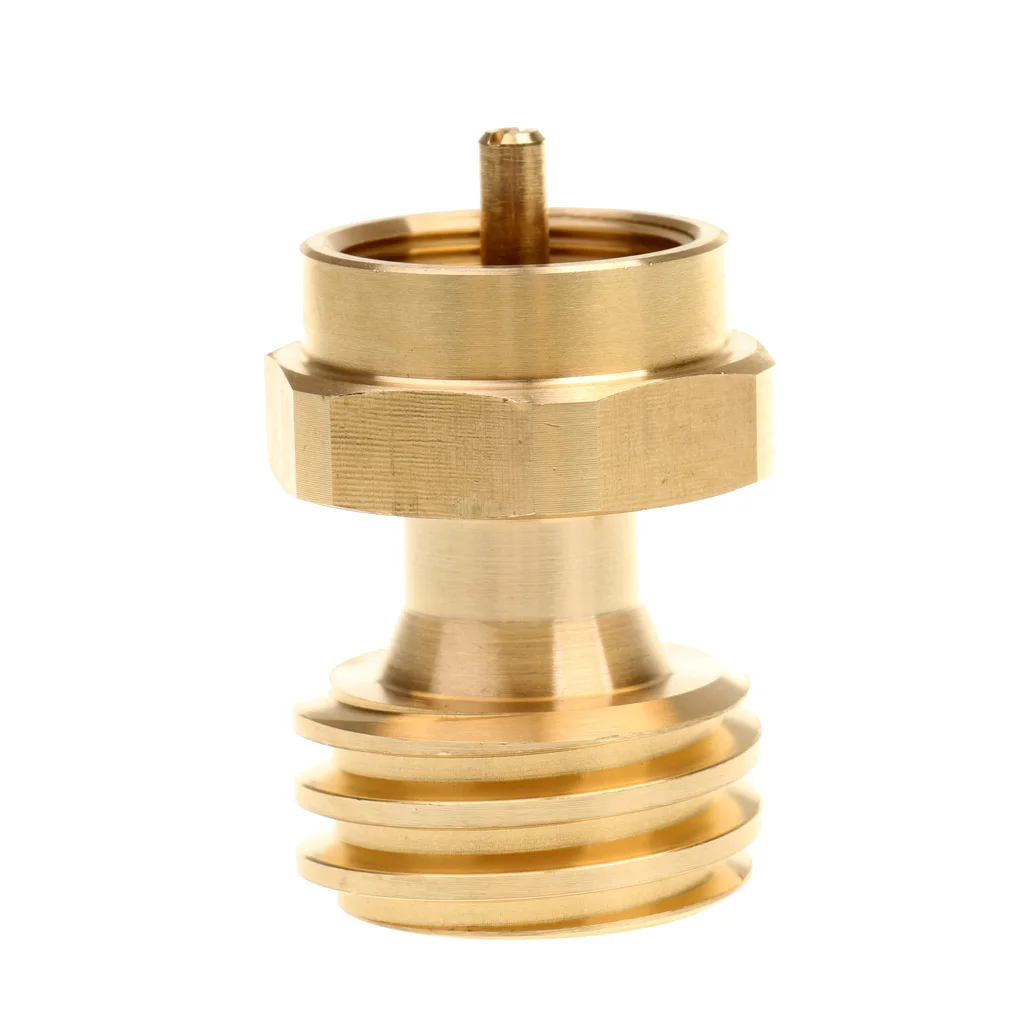 Brass Propane Tank Refill Adapter Gas Cylinder Coupler BBQ Camping Backup