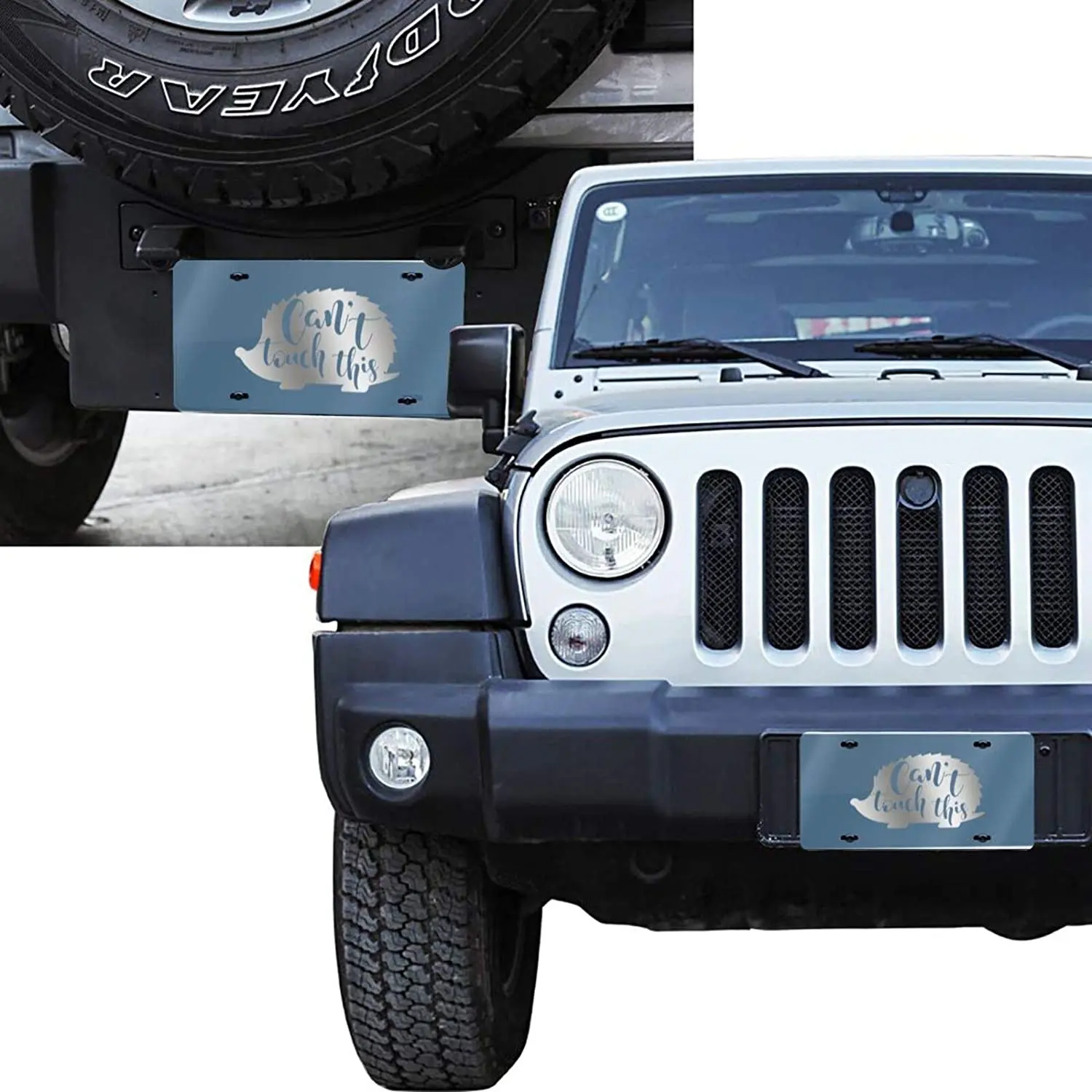 Customized Decorative Front Car Tag for US Vehicles 12 x 6 Inch Personalized Novelty License Plate Cover Aluminum 