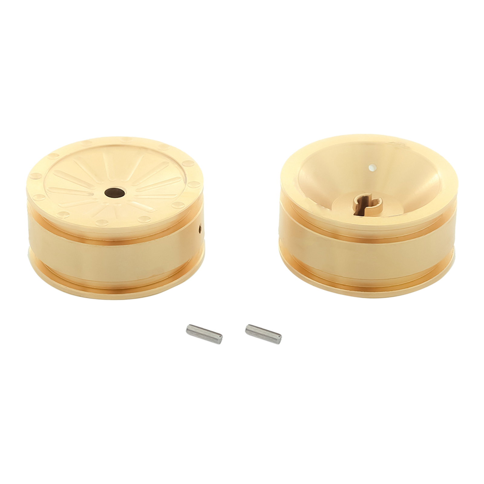 Brass Weighted Wheel Rim Hub Counterweight Replacement for Axial SCX24 90081 1:24 RC Car Crawlers