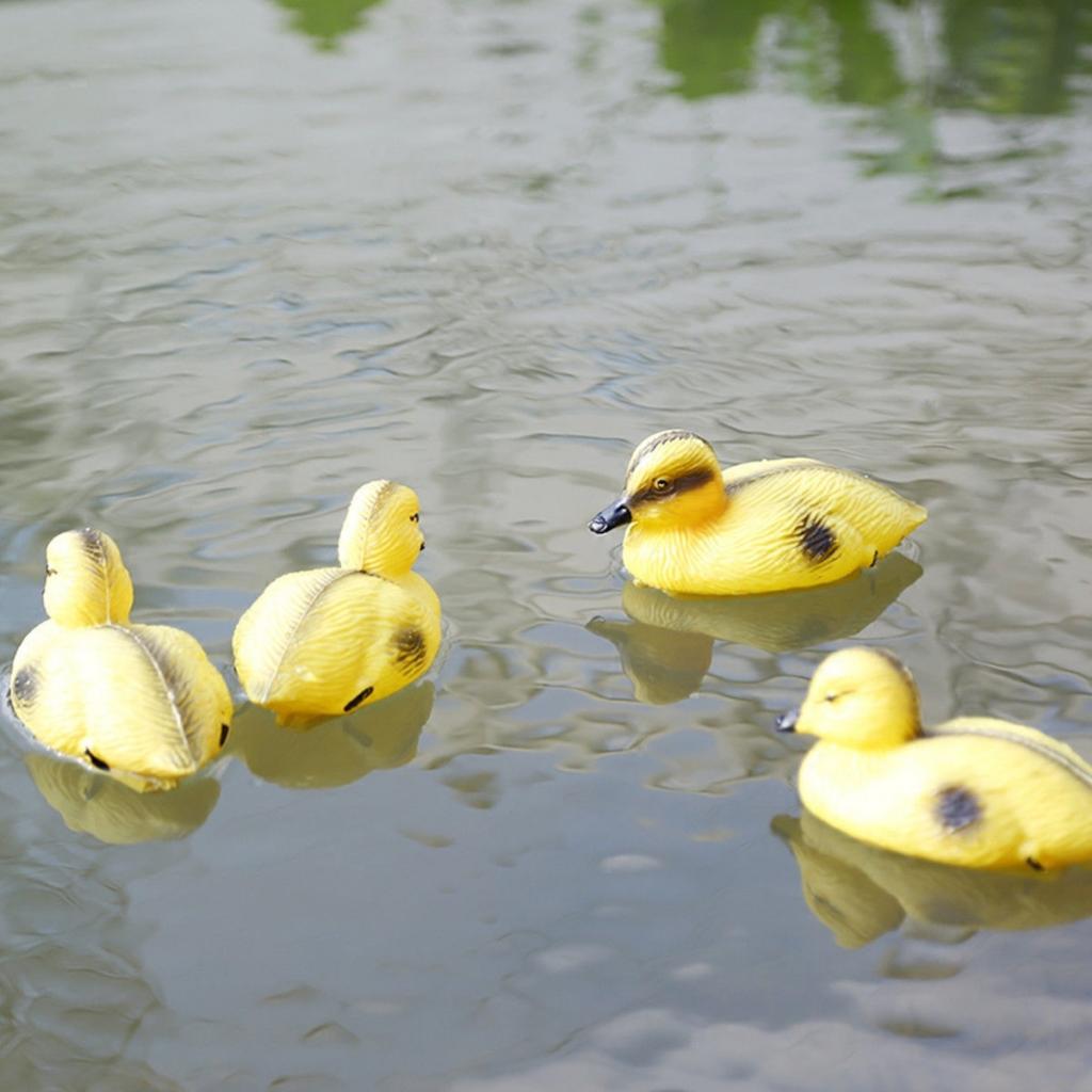 Baby Duckings Floating Decoy Ducks Fishing Tackles Plastic Garden Decoration Hunting Mallard Plastic Ornament Pond Koi Fish