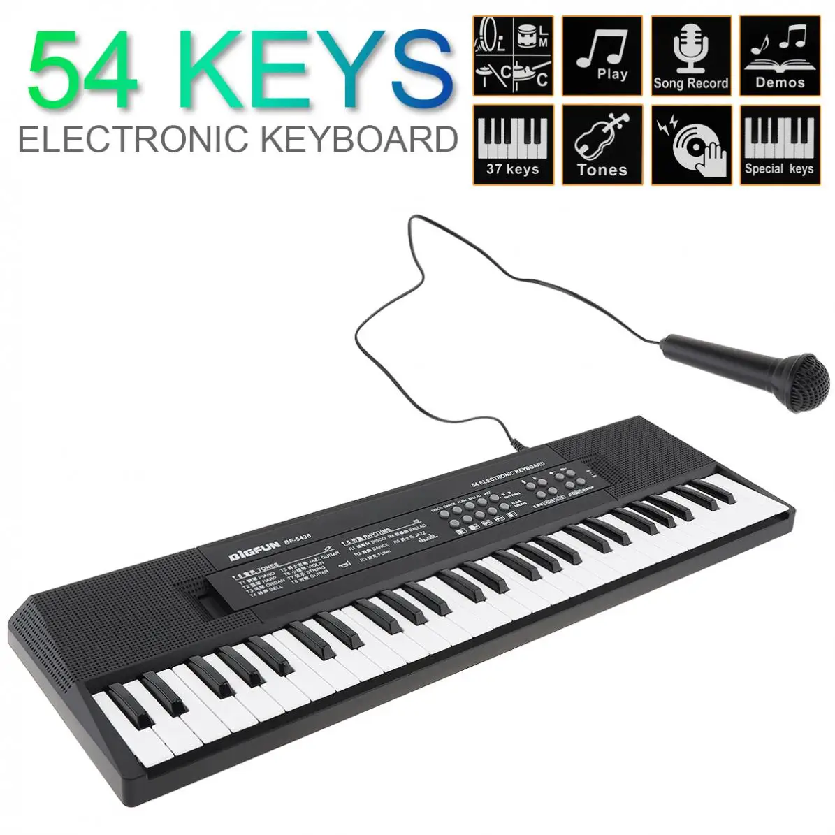 54 Keys Electronic Keyboard with Microphone