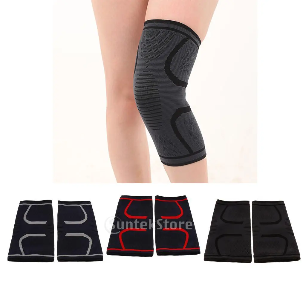hay Moral education Refinery 1 Pair Knee Brace Support Compression Sleeve for Running, Workout,  Basketball, Cycling Men Women|Motorcycle Protective Kneepad| - AliExpress