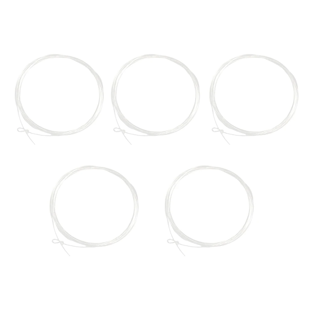 5 Pcs Nylon Fly Fishing Tapered Leader With Loop Fly Fishing Leader Line
