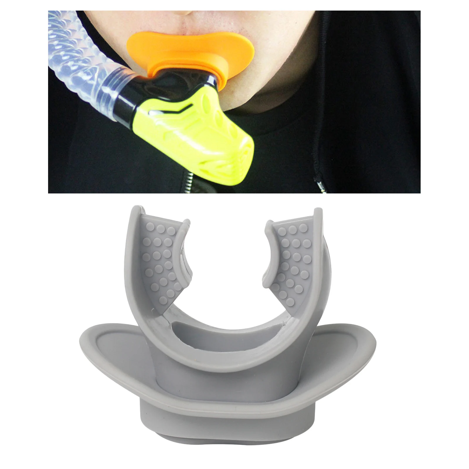 Silicone Diving Bite Mouth Piece Moldable for Scuba Regulators and Snorkels