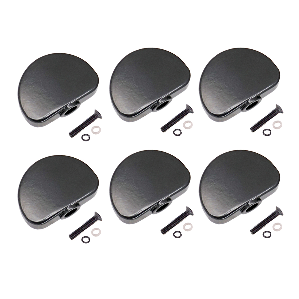 6 Pcs Metal Guitar Tuning Pegs Keys Button Tuners Machine Heads, Premium Zinc Alloy
