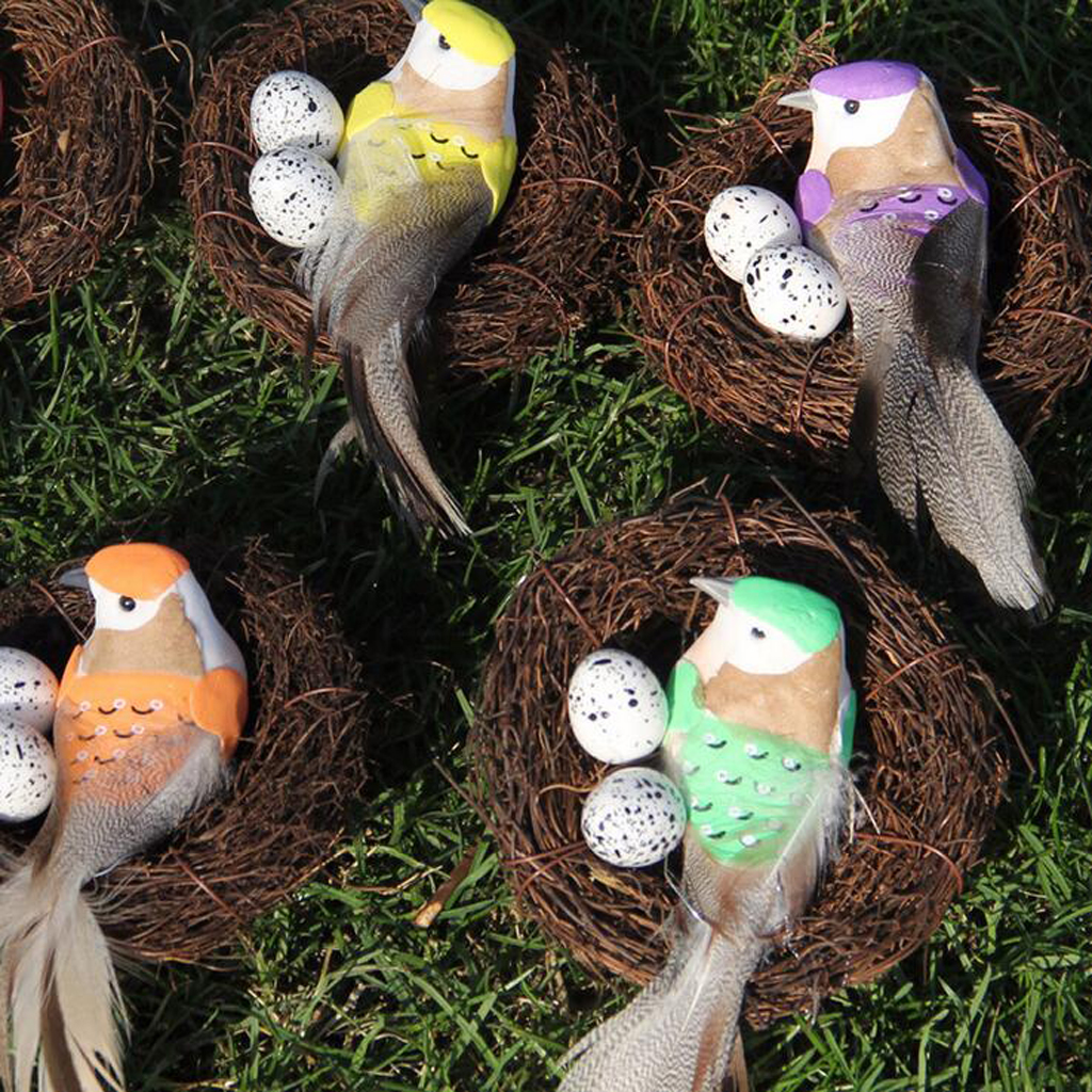 VARIOUS Sizes Natural Vine Bird Nest Doll House Miniatures Garden Pet Animal Toys 6cm-20cm Creative Gifts Windowsill Decoration