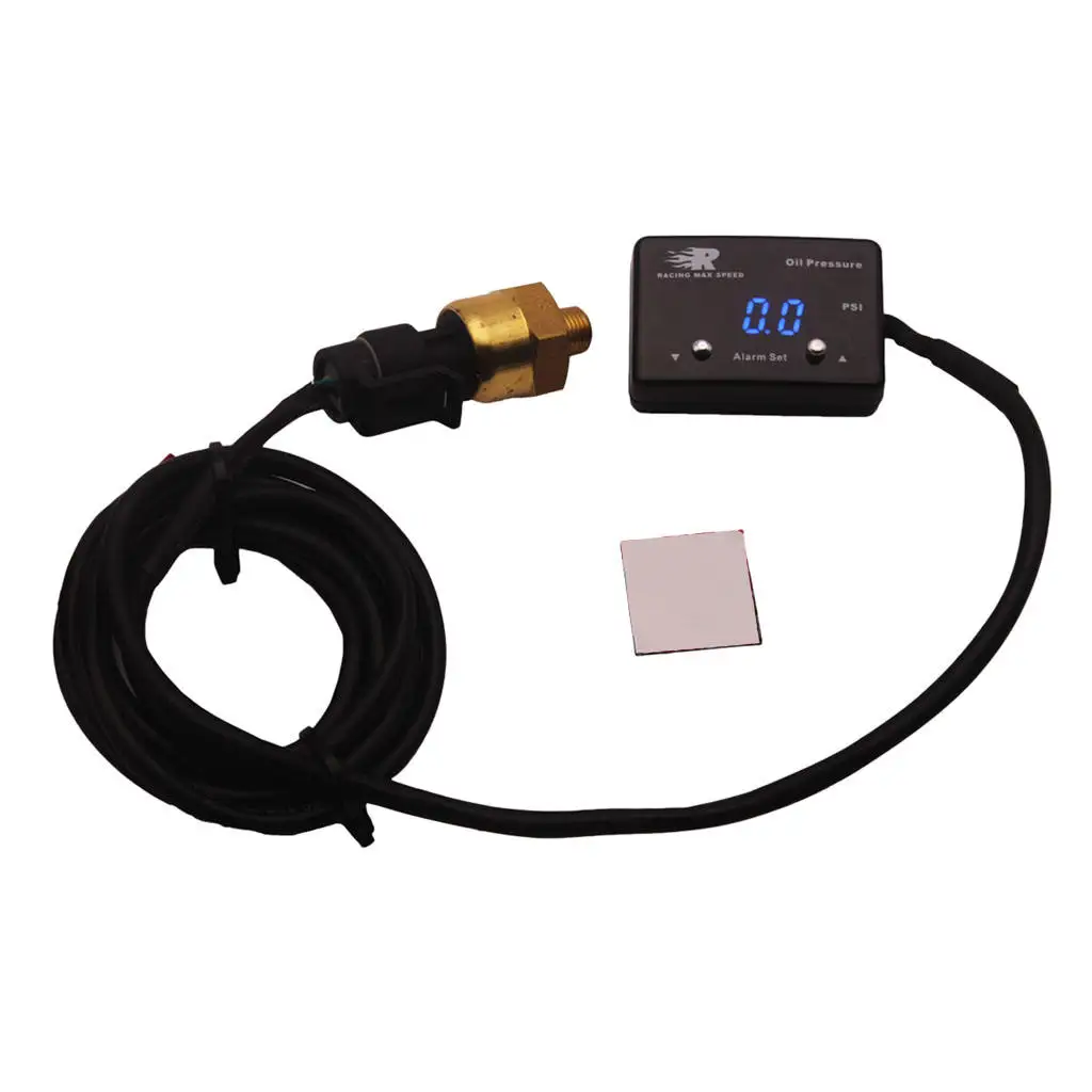 1/8NPT Sensor Digital OilPressure Gauge Blue Display 4WD Turbo  Petrol