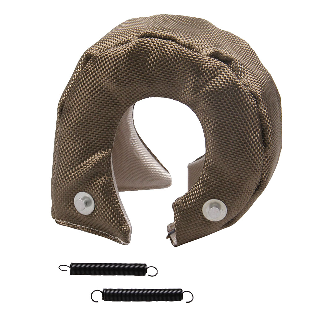 T3 Turbo Heat Shield Blanket Turbocharger Cover Wrap w/ Spring For T25 T28