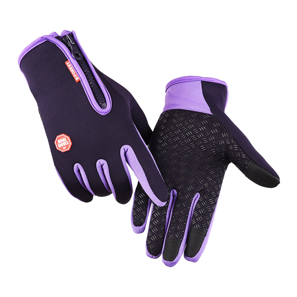 1 Pair Men's Winter Thermal Gloves Full Finger Glove Touch Screen Mitten