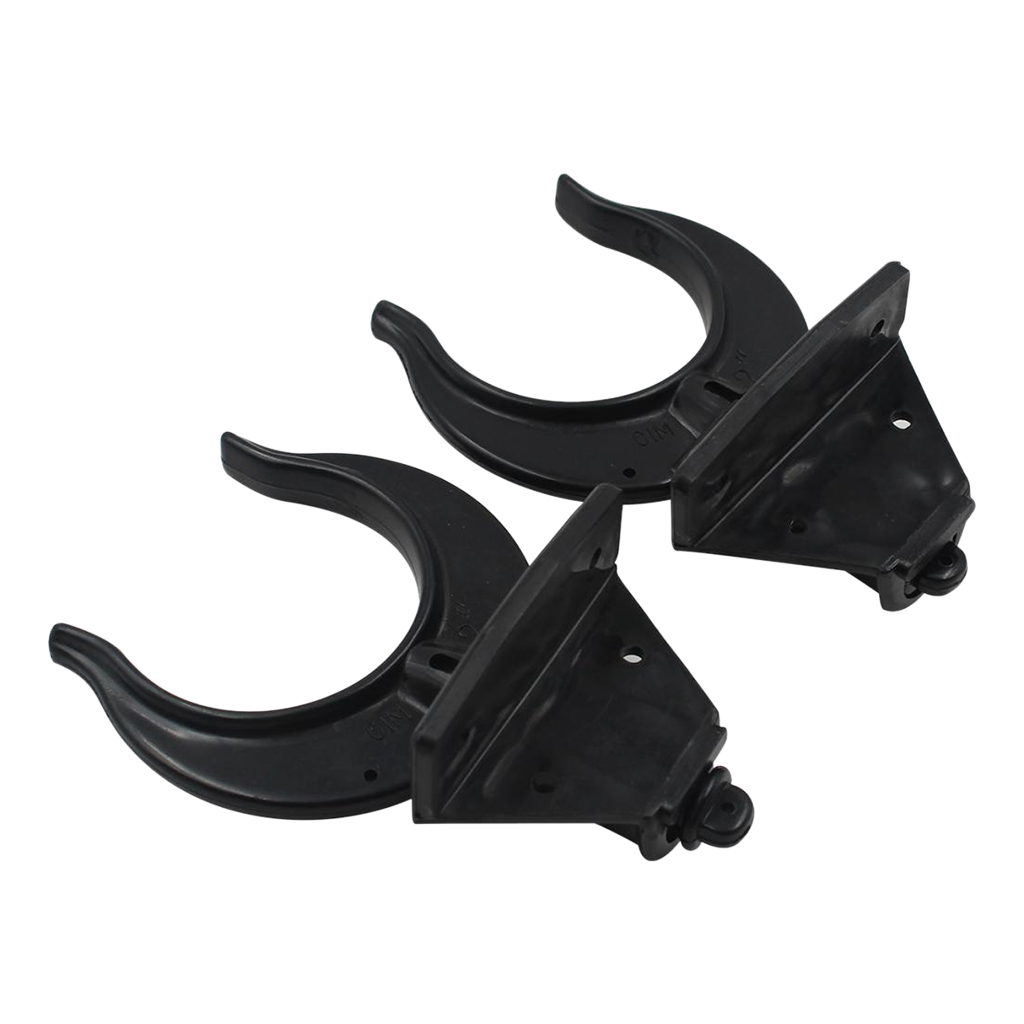 2 Pieces Black Plastic Oar Lock Rowlocks for Boat Marine Kayak Canoe