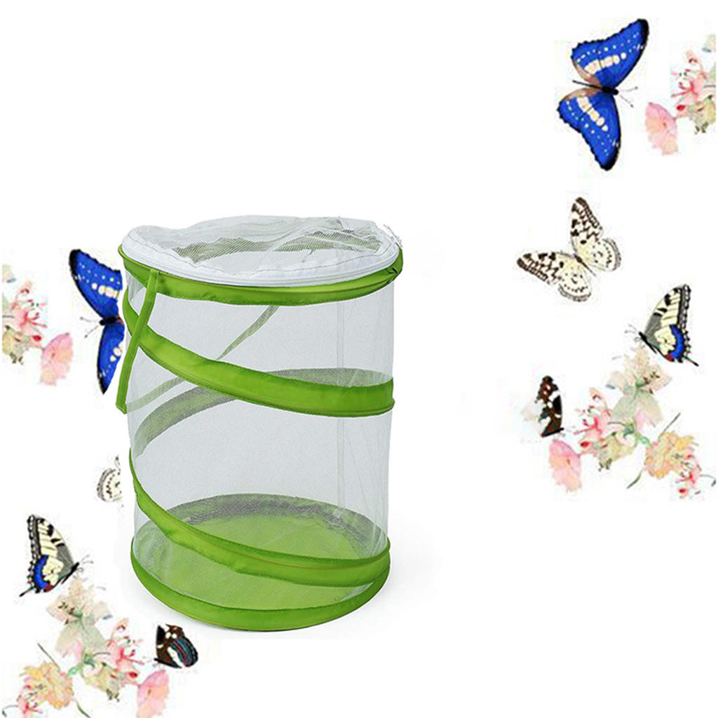 Insect Mesh Cage Collection Zipper Foldable Creative Educational Bug Terrarium for Kids