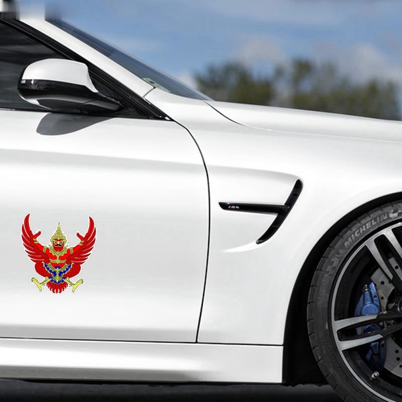 シュガダのエンブレムタイfrakhrut Pha Redbirdカーステッカー面白いカラフルな自動車デカール車のスタイリングkkk14x15cm Car Stickers Aliexpress