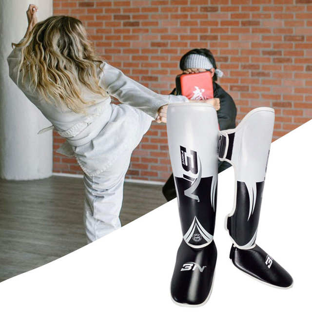Shin Guards Muay Thai Training Martial Arts Kickboxing Boxing Shin Instep Guards
