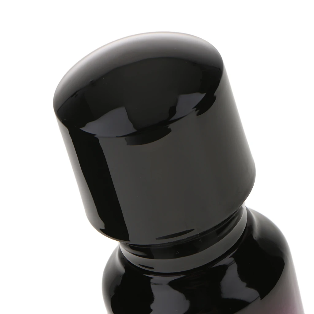 Empty Purple Glass Pump Bottle Makeup Lotions Gel Serum Container 35ml