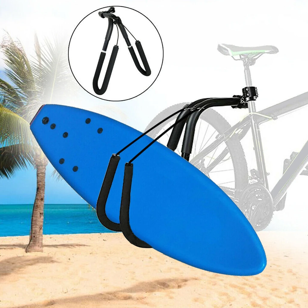 Bikes Mount Surfboard Bike Stand Rack Wakeboard Surfing Side Carrier Holder
