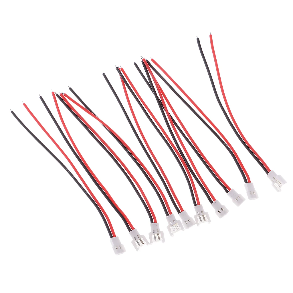 Pack of 10 51005 2-Pin Cable Wire Charging Adapter for RC Lipo Battery