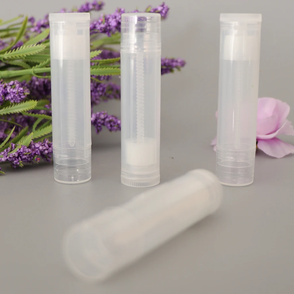 25Pcs 5g Empty Lip Balm DIY Tubes Cosmetic Containers Lipstick Bottles Jars