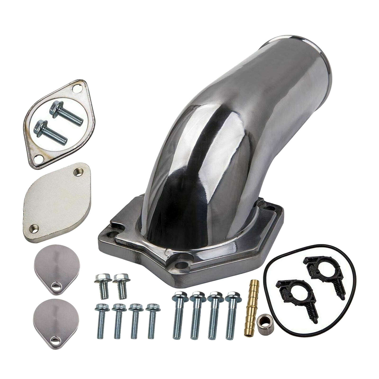 EGR Valve Kit with Intake Elbow Engine Cooler & Throttle Valve Kit Power stroke  For Ford 6.4L F250 08-2010