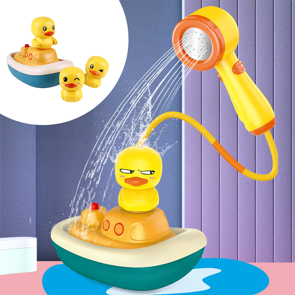 Baby Cute Bath Toy Duck Baby Bathtub Water Pump Shower Toys Bathroom Birthday Gifts Toddlers