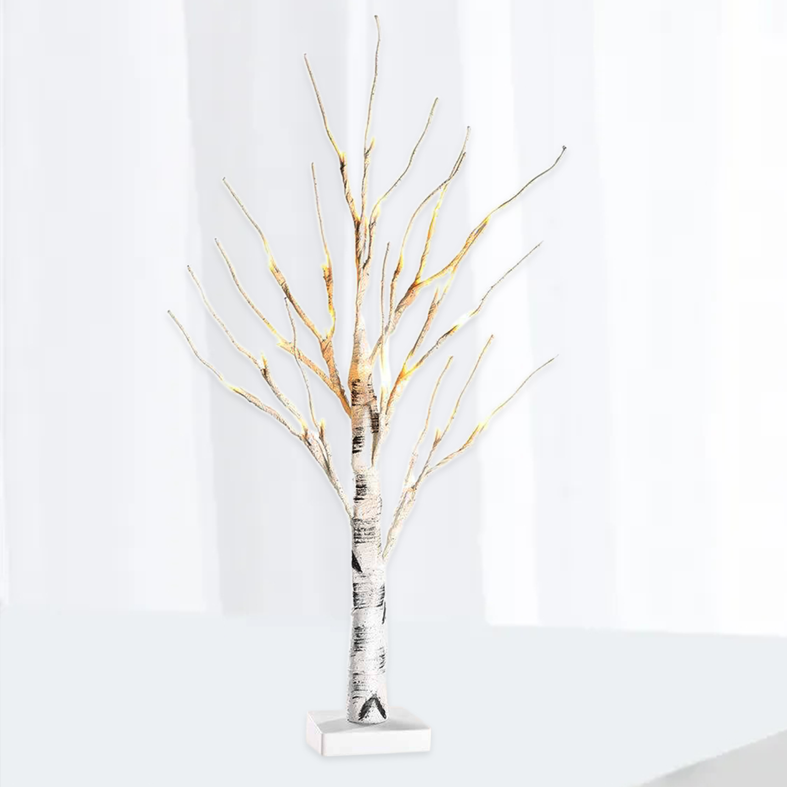 24x LED Birch Tree Light Night Light for Tabletop Outdoor Christmas Party Jewelry Holder Decoration Battery Powered