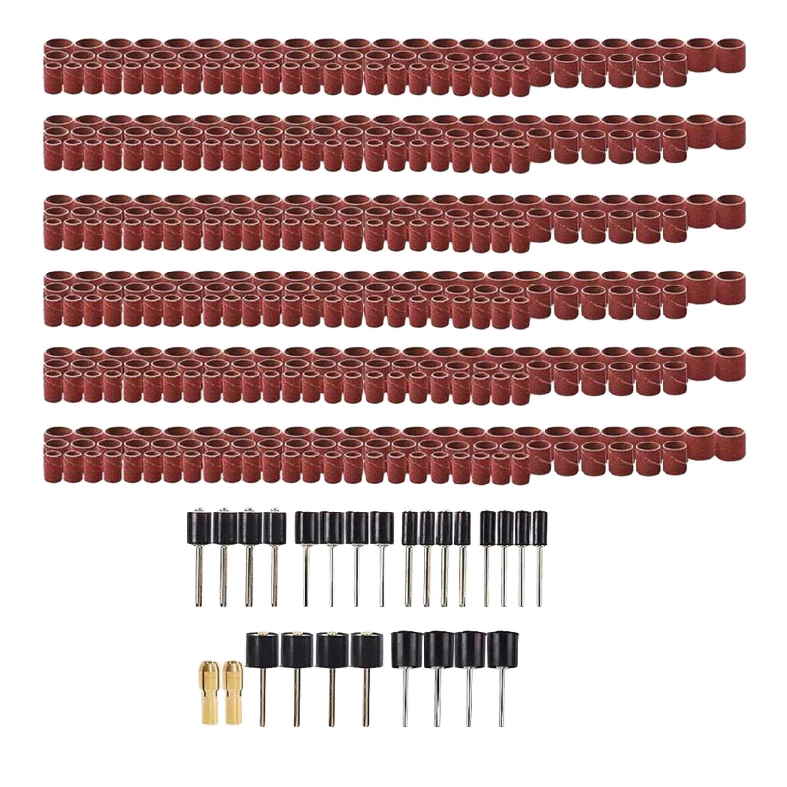 458PCS Sanding Band Sander Sleeves Machine Bits 80# 120# 240# 320# 400# 600#