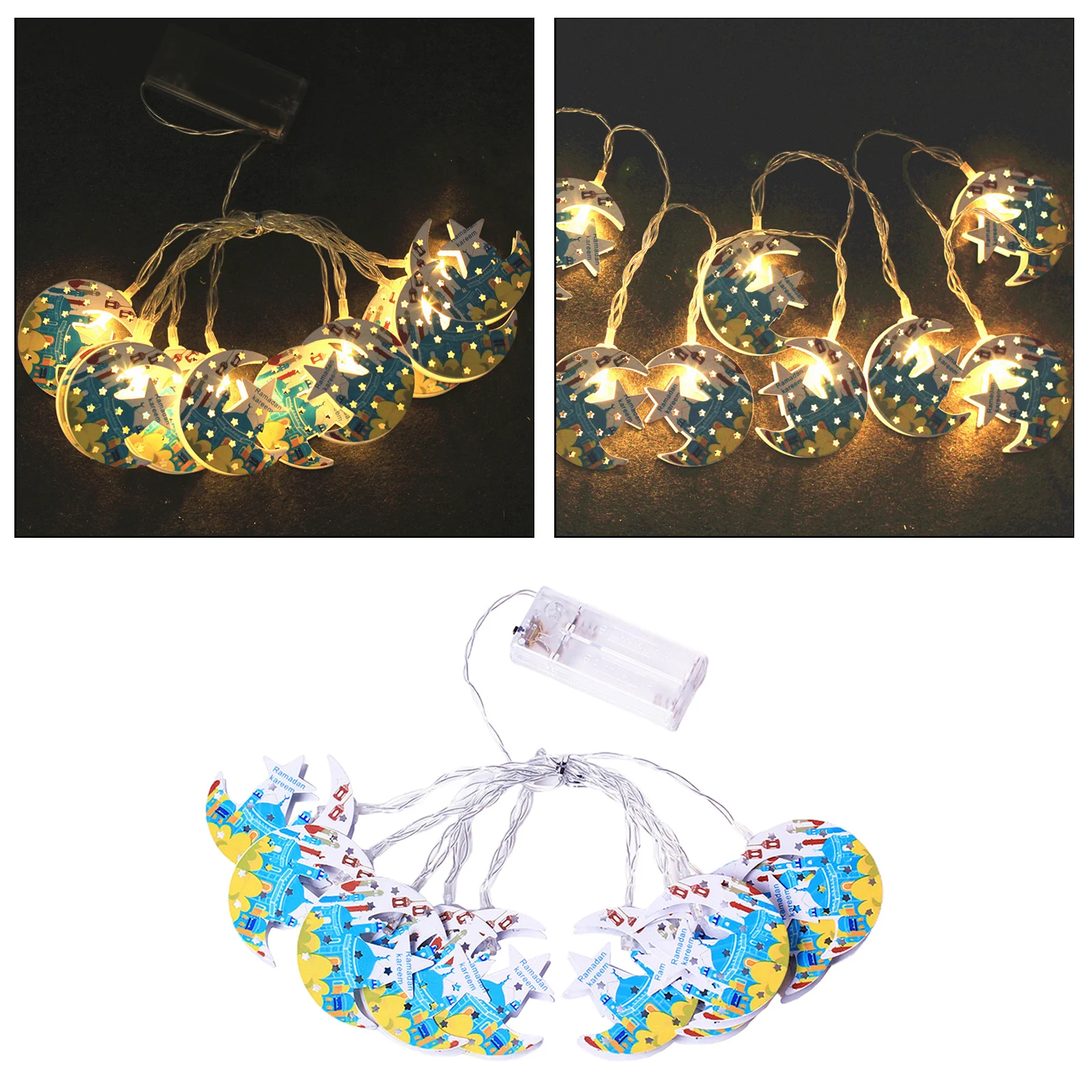 Eid Mubarak LED Fairy Lights Festival Indoor Muslim String Lights Décor