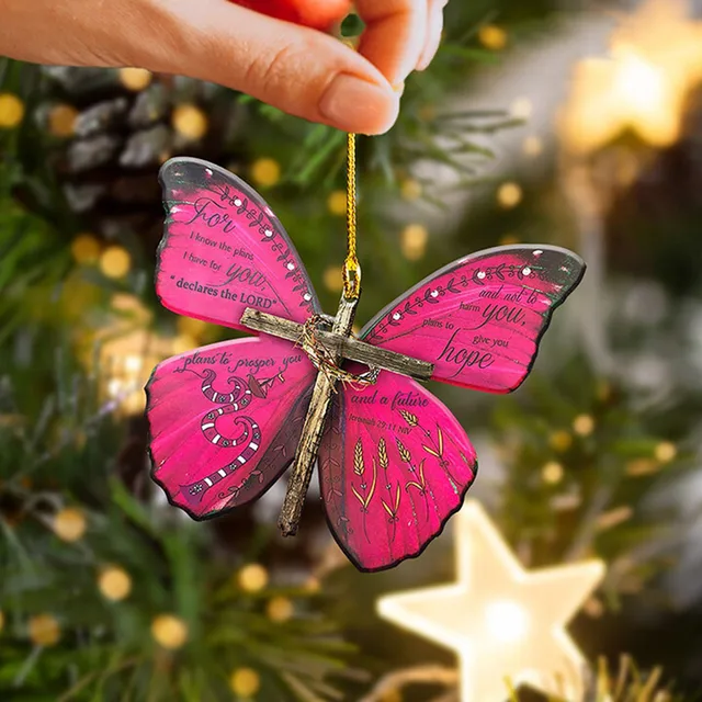 1 ~ 10 Stück neue Schmetterling Kreuz Liebhaber Serie Auto Interieur  liefert Weihnachts baum Dekoration hängen Schlüssel anhänger Zubehör -  AliExpress
