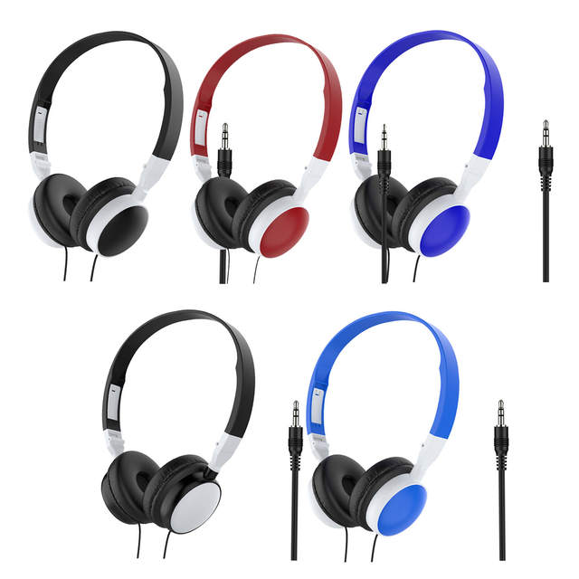 Fones de ouvido com fio ptm 3.5mm, headset para jogos e música