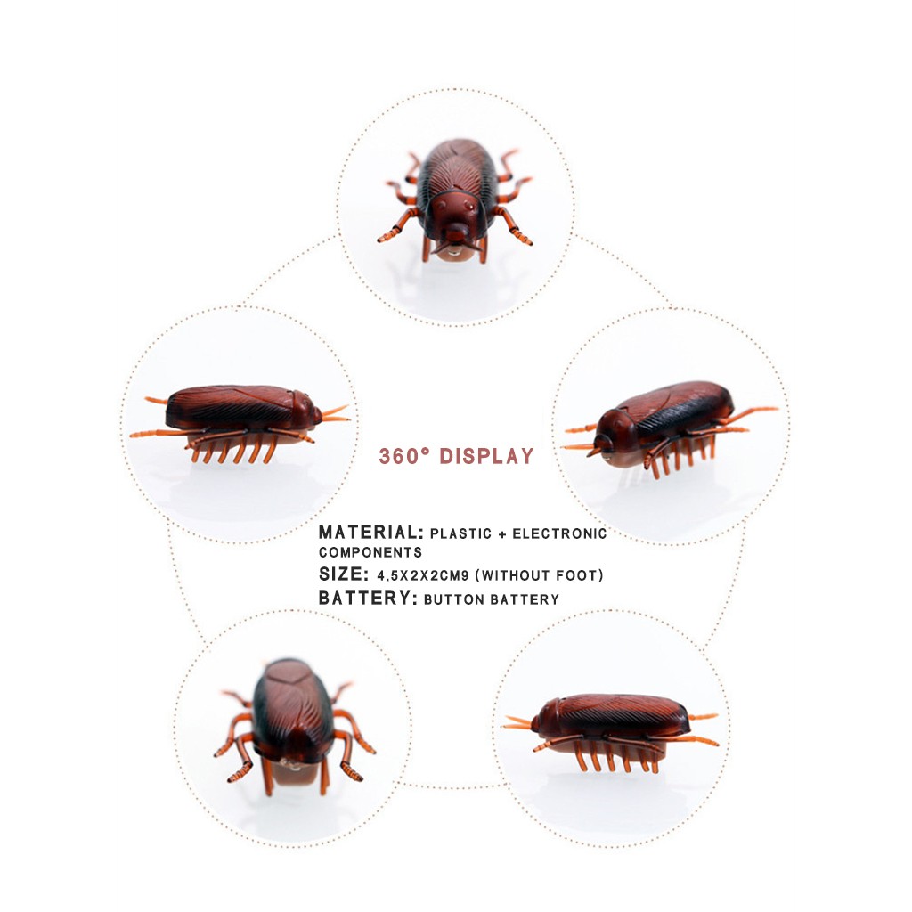 Лидер продаж, 2 шт., ужасные движущиеся тараканы, электричество, поддельные  тараканы, игрушка, насекомые, шутка, испуганный Забавный детский ...