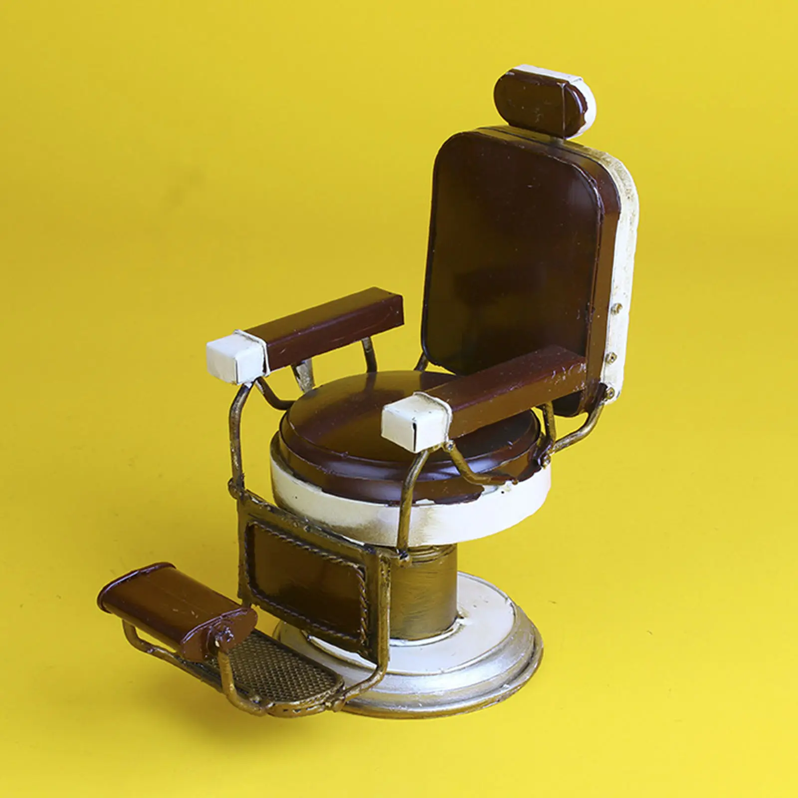 Barber Shop Chair Retro Collectible Creative Handmade American Vintage Decor Miniature Model Toy Model Decorations for Home Gift