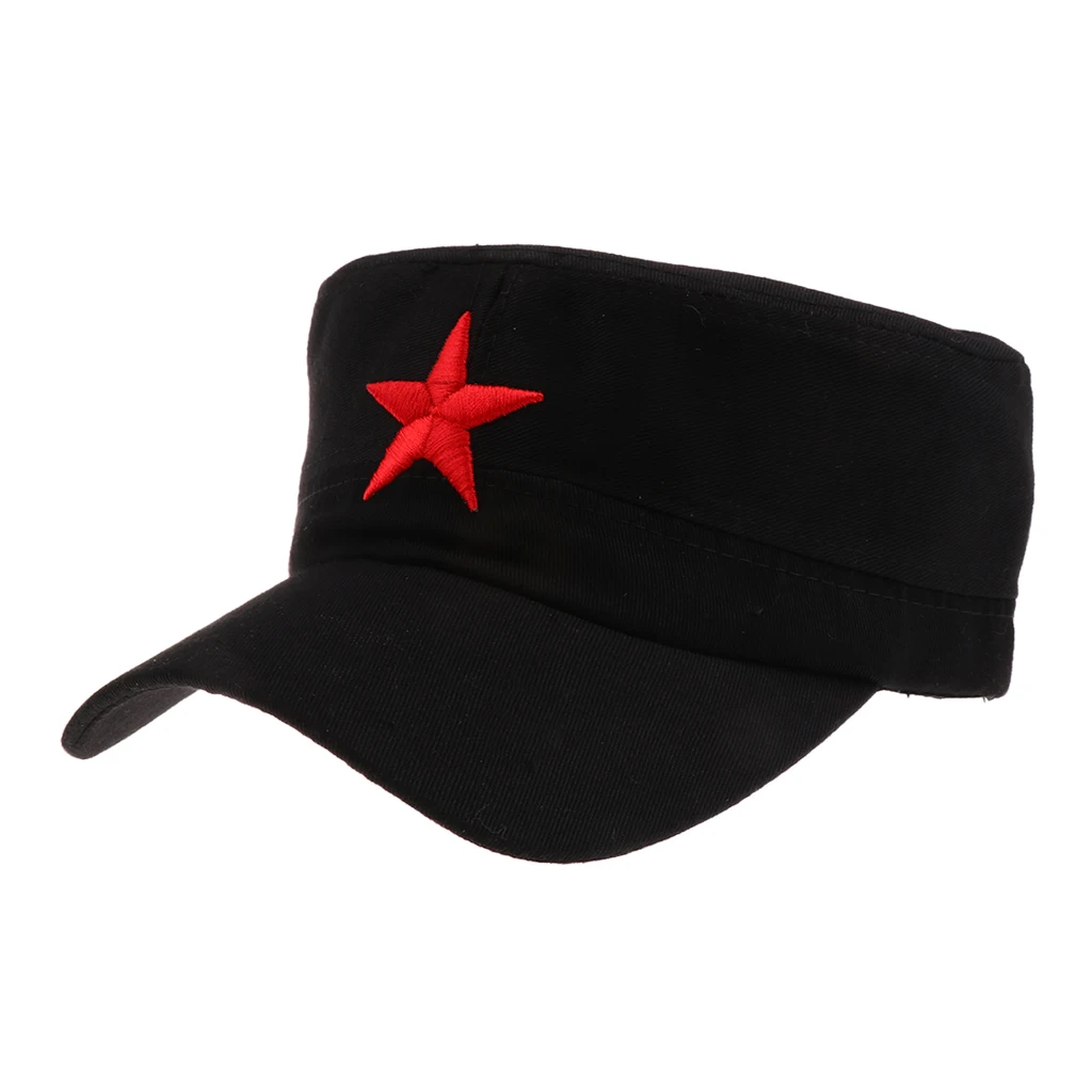 Cotton Red Star Tactical Hat Men Women Outdoor Military Cap Camping Hiking Travel