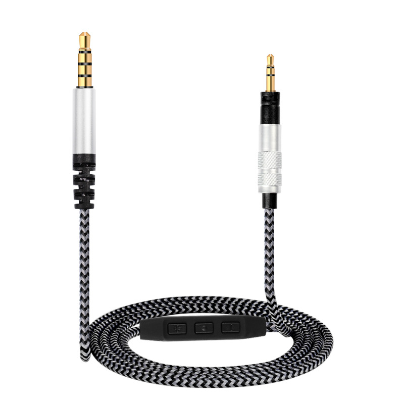 Replacement Cable for Sennheiser Momentum 2.0 On Ear Over Ear Bluetooth Wireless Headphones Cable Cords With Remote Microphone