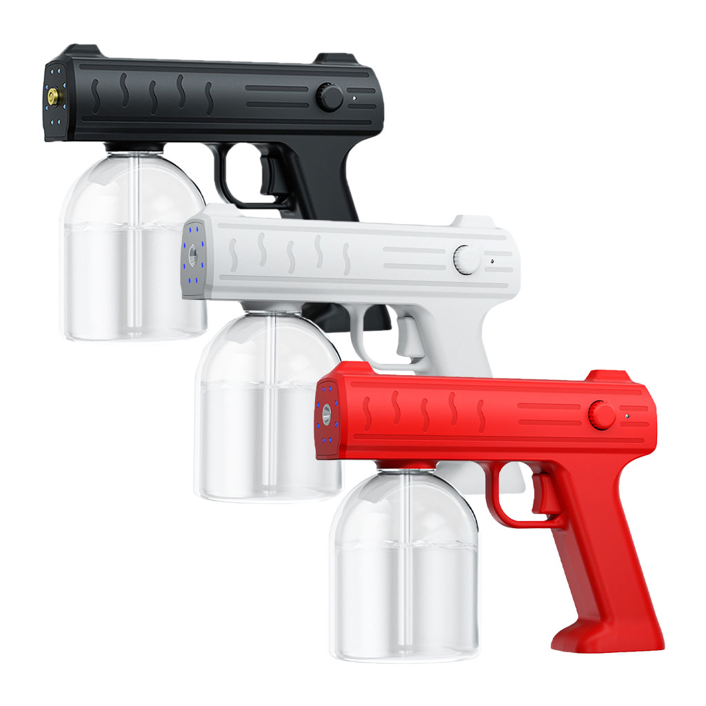 Electric Cordless Blue Light Nano Steam Fogging Disinfection Sprayer Gun Mist Sanitizer Machine Indoor Outdoor