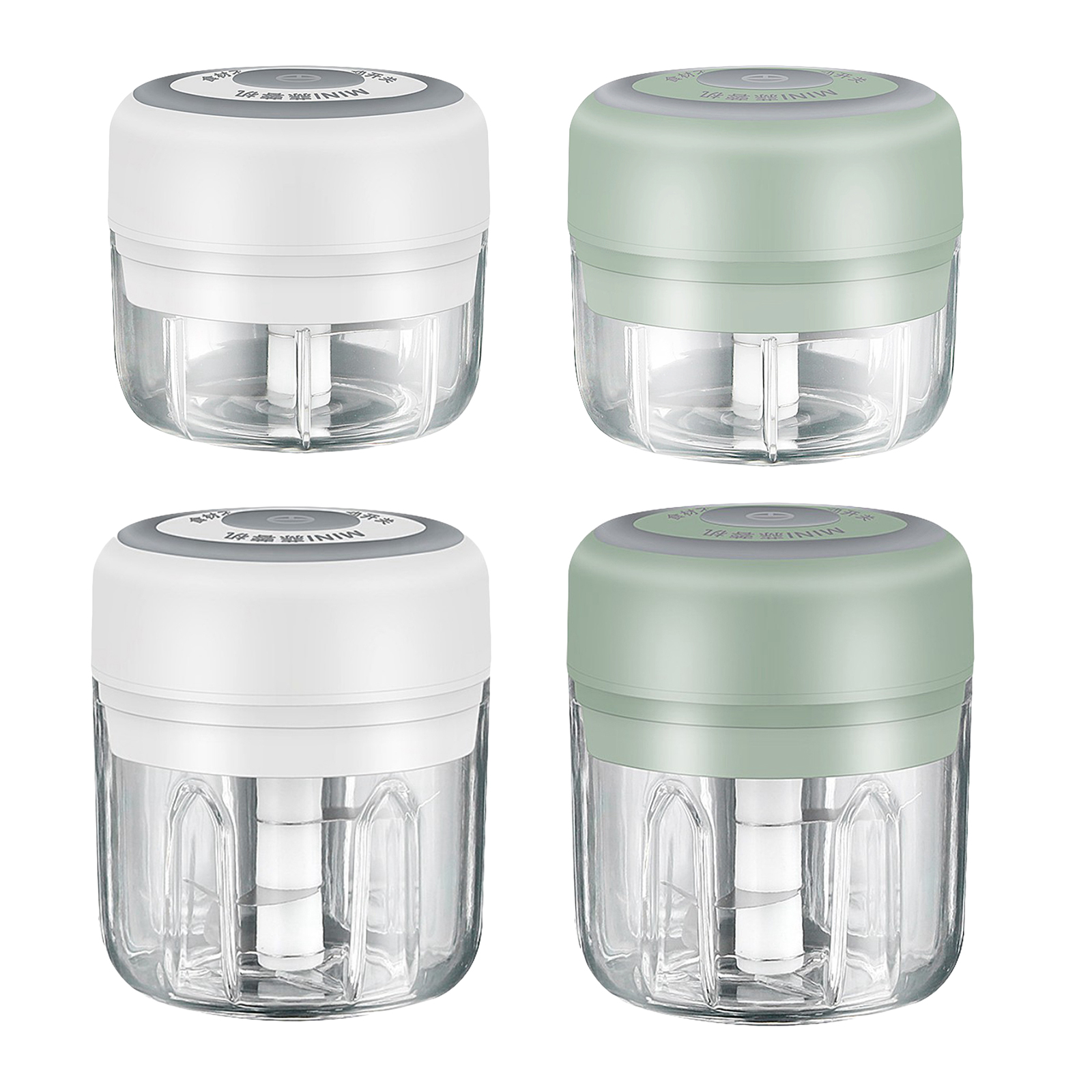 Compact Electric Food Garlic Crusher Meat Grinder Vegetable Chopper Mini Food Processor, 2 sizes Available