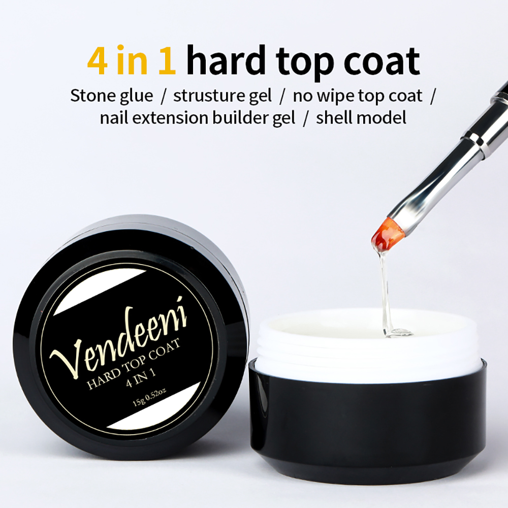 Best of Vendeeni 4 In 1 Multifunction Top Coat Gel Polish UV Poly Extension Gel Builder Reinforce Ripple Line Nail Rhinestone Glue 15g Reviews & Tips