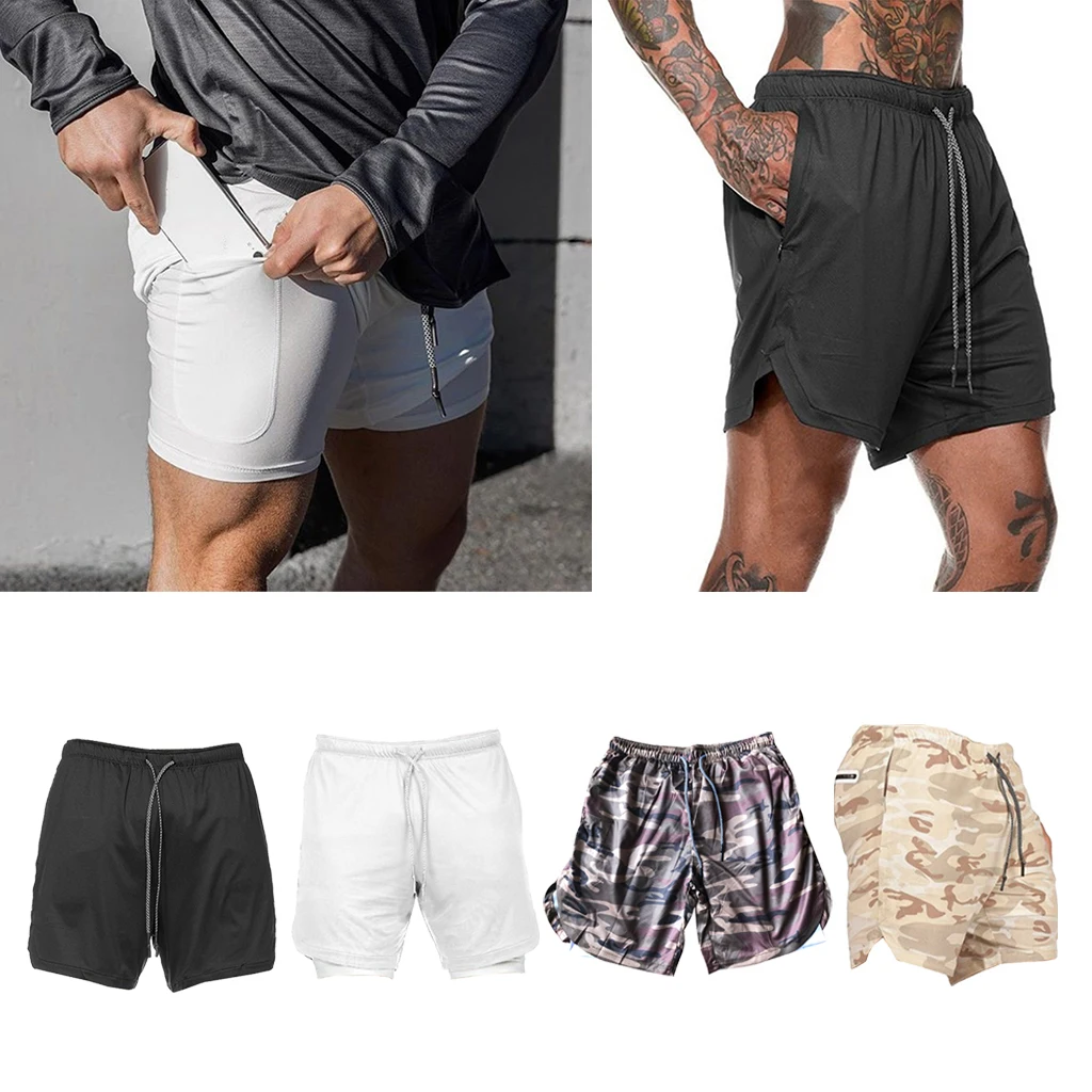 Men`s Fitness Shorts Football Sports Half Short Pants for Gym Workout Running