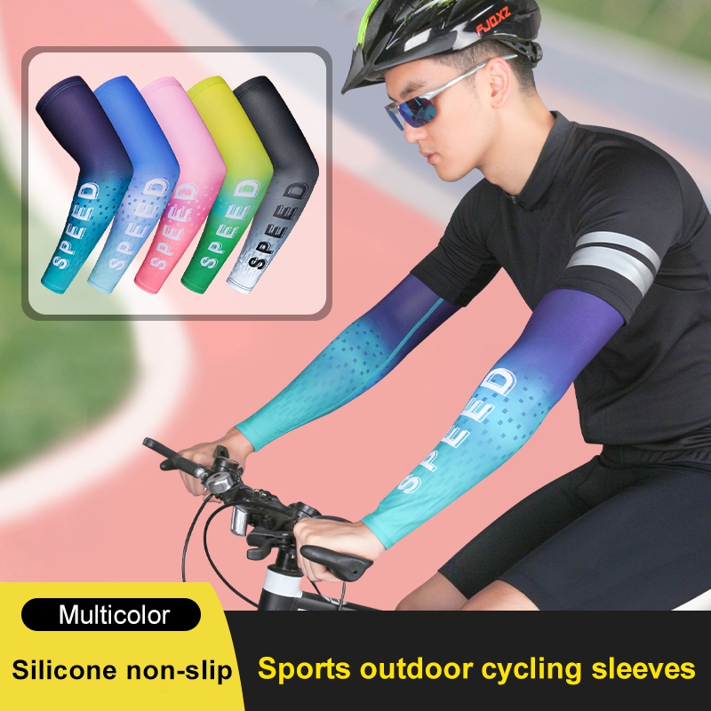 Manchons De Sport RISVOWO 2 Paires - Protection UV 50+ Pour Cyclisme Et Golf | Noir Et Blanc