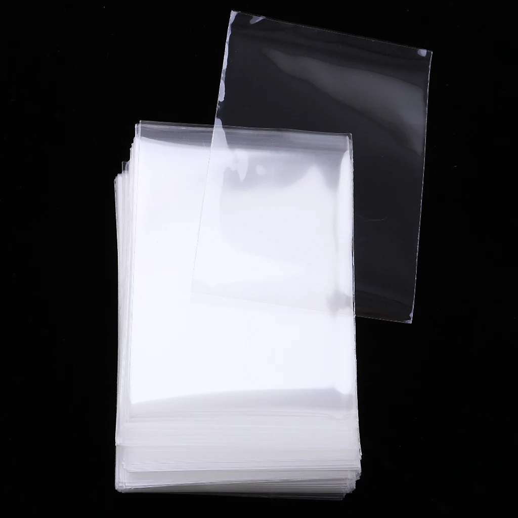 Set Of 100 Waterproof Card Protective Covers  Holder