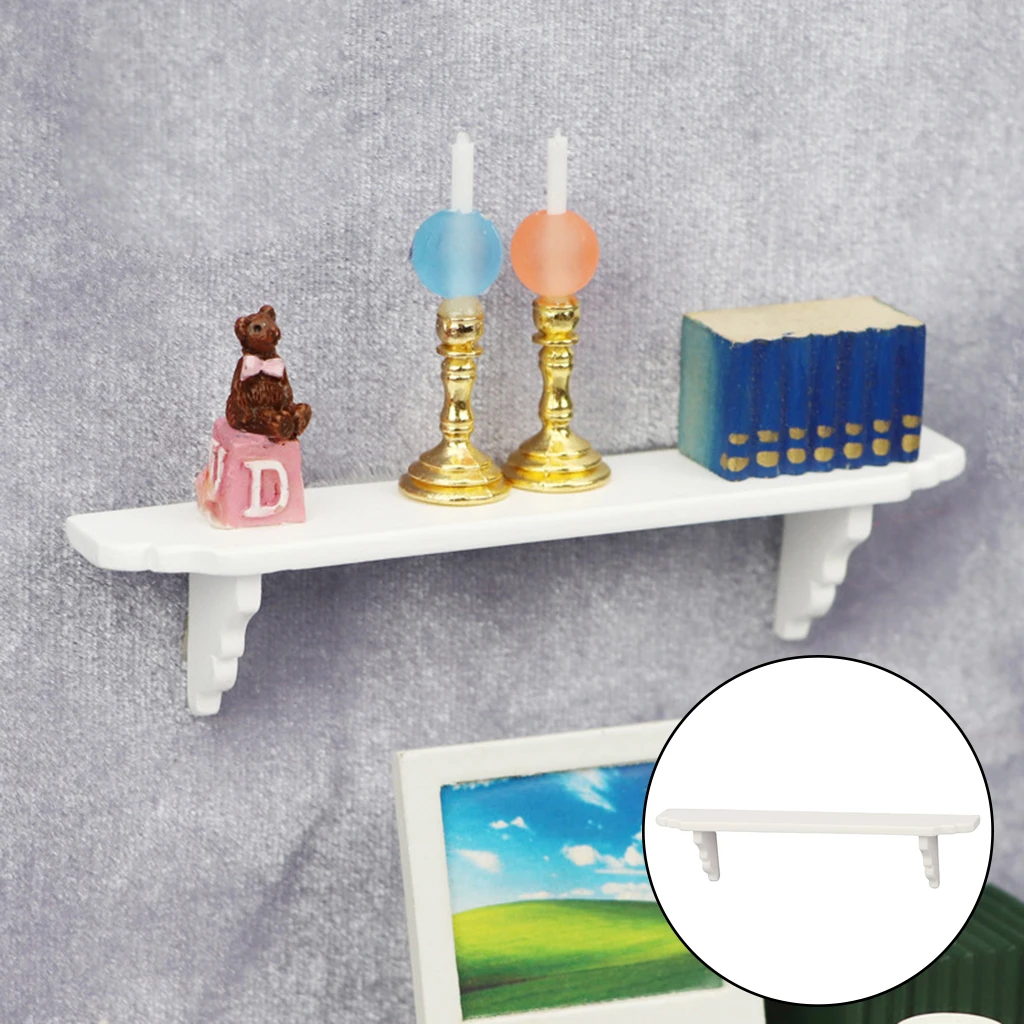 1/12 Scale Dollhouse Simulation Wall Shelf Model Bathroom Furniture Decor