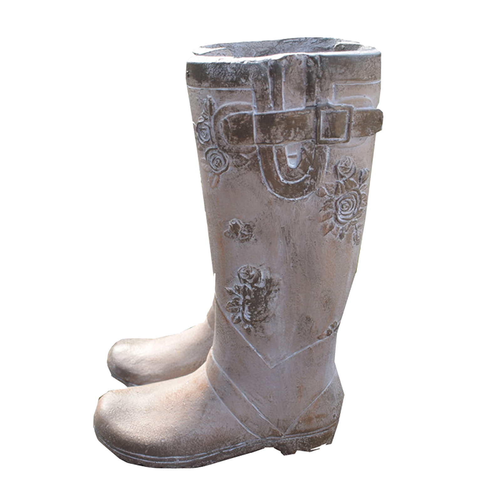 Vintage Style Rainboot Resin Garden Planter Flower Pot Potted Planting Holder Patio Lawn Decoration