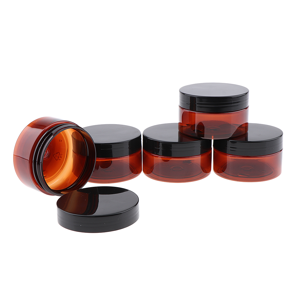 5X Makeup Pot Refillable Plastic Bottle Empty Travel Cosmetic Jar Nontoxic